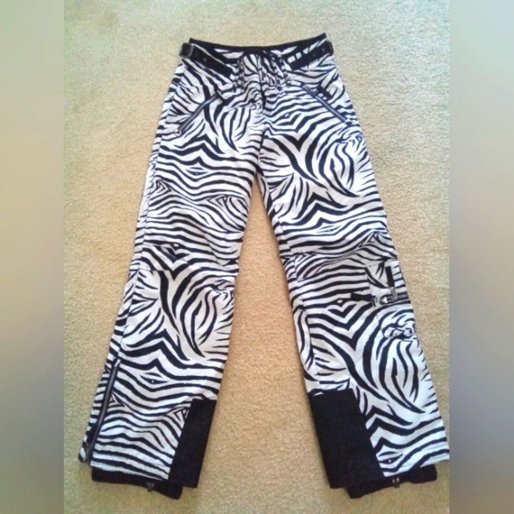 Skea women's ski pants zebra print